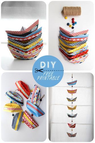 #04 - 2014  Paper boats, free printable Paper Boat, Baby Diy, Fun Craft, Diy Printable, Paper Toys, Summer Crafts, Origami Paper, Paper Projects, Diy Inspiration