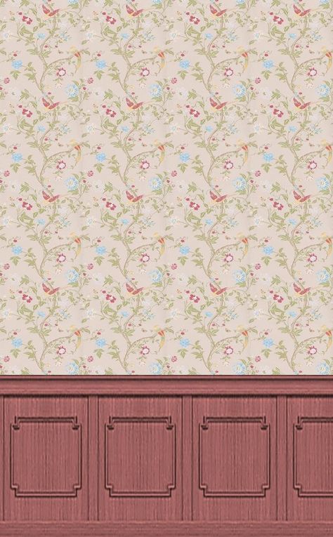 Dollhouse Wallpaper, Doll House Wallpaper, Barbie Printables, House Wallpaper, Dollhouse Rug, Miniature Flowers, Doll Furniture Diy, Paper Doll House, Dollhouse Printables