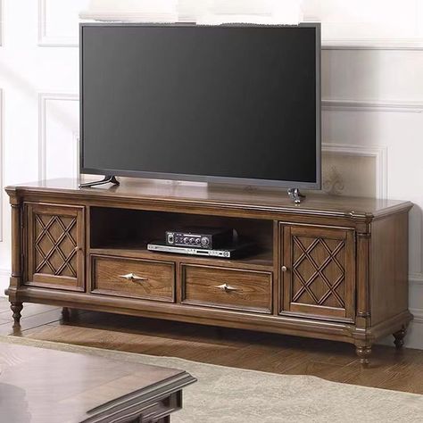 T.v Table Design, Antique Tv Stands, Traditional Apartment, Lcd Units, Modern Tv Wall Units, Modern Tv Wall, Classic House Exterior, Dinning Room Design, Table Decor Living Room