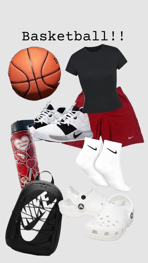 Basketball Girls Outfits, Fashion For School, Basketball Game Outfit Women, Basketball Outfit, Basketball Game Outfit, Basketball Girl, Ball Shoes, Printed Blouses, Fitness Wear Outfits