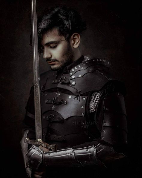 Captain Of The Guard, Medieval Aesthetic, Fairytale Photography, Photography Series, The Guard, Female Knight, Fantasy Photography, Male Photography, Theme Color