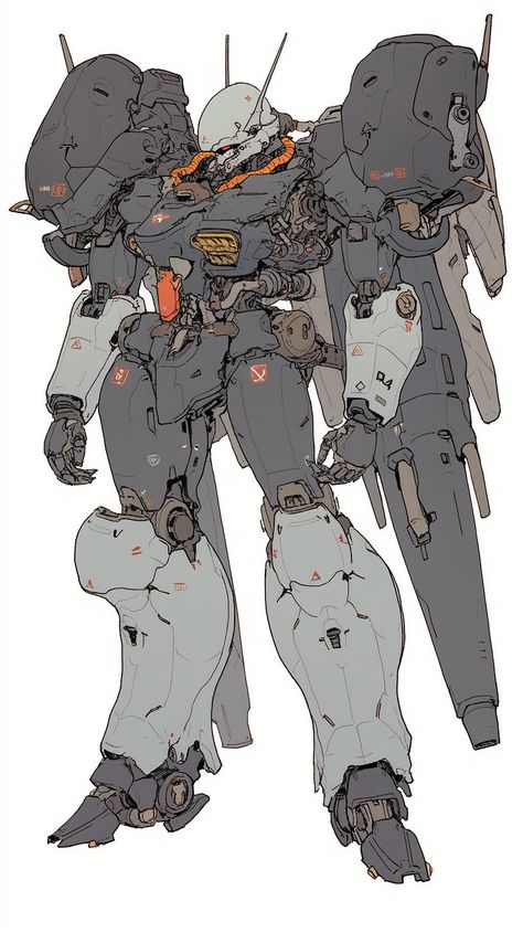 90s Mecha Anime, 80s Mecha Anime, Japanese Mecha Art, Mech Suit Art, Mecha Design Concept Art, Mech Suit Concept Art, Mecha Oc, Mecha Art Illustrations, Mecha Concept Art