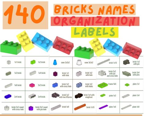 Building Bricks Labels Trofast Organization Labelsplates and - Etsy Trofast Organization, Lego Labels Free Printables, Lego Storage Labels Free Printable, Cricut Lego, Lego Storage Labels, Labels For Toy Bins Free Printable, Lego Sorting Labels, Lego Labels, Wooden Toy Storage Labels