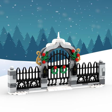 Lego Winter Ideas, Lego Christmas Sets, Christmas Lego, Lego Christmas Village, Lego Winter Village, Lego Village, Lego Winter, Lego Halloween, Lego Challenge