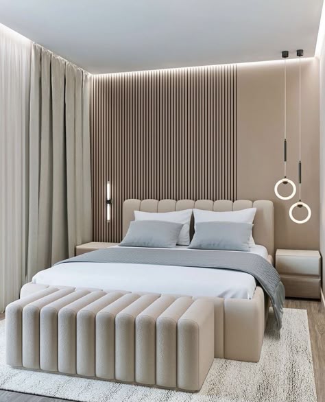 Bedroom Inspirations Luxury, Minimal Room Decor, House Hall Design, Brown Bedroom Decor, Small Bedroom Makeover, Contemporary Headboards, Stylish Room Decor, Bedroom Design Styles, Cozy Bedroom Design