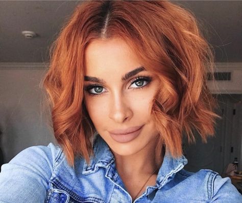 Short Bob Hairstyles Red Hair, Red Head Bob Hairstyles, Copper Hair Bob Haircut, Copper Bob Hair Short, Copper Hair Color Short, Copper Hair Short Bob, Red Head Bob, Copper Bobs, Curly Red Bob