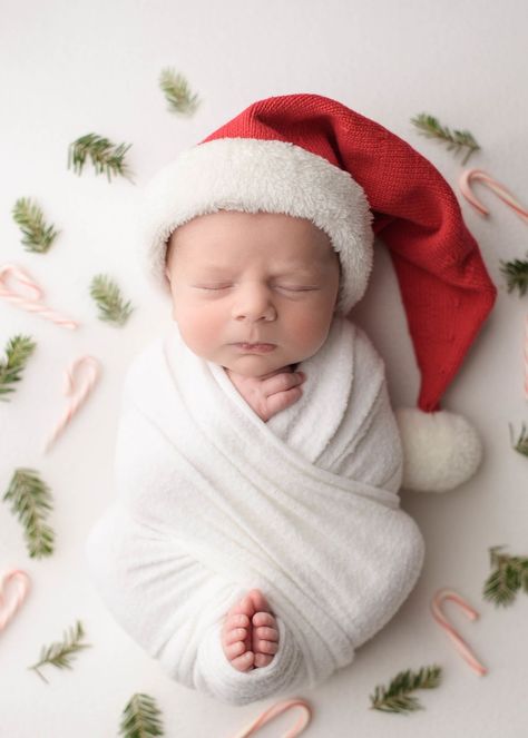 Winter Theme Newborn Photoshoot, Newborn Christmas Shoot, Newborn Gingerbread Photography, Newborn Christmas Hospital Pictures, Newborn Stocking Picture, Christmas Baby Shoot Ideas, Newborn Boy Christmas Pictures, Newborn Christmas Card Ideas, Christmas Baby Pictures Newborn