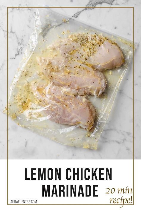 This delicious Lemon Chicken Marinade with garlic and oregano will be your new go-to for flavorful and delicious chicken every time. In just 20 minutes you'll have moist, perfect chicken with tons of flavor. Frozen Chicken In Oven, Baking Frozen Chicken, Chicken In Oven, Lemon Chicken Marinade, Cook Frozen Chicken, Cooking Frozen Chicken Breast, Chicken In The Oven, Braised Chicken Breast, Reheat Chicken