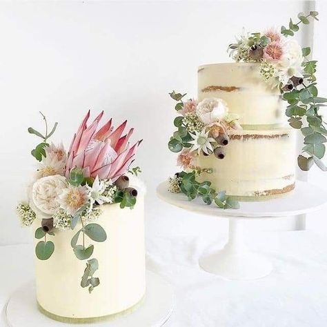 Wedding Cake Protea, Australiana Cake, Kangaroo Cake, Cake Eucalyptus, Wedding Cake Eucalyptus, 70th Cake, 60th Cake, 30th Cake, Cakes With Flowers