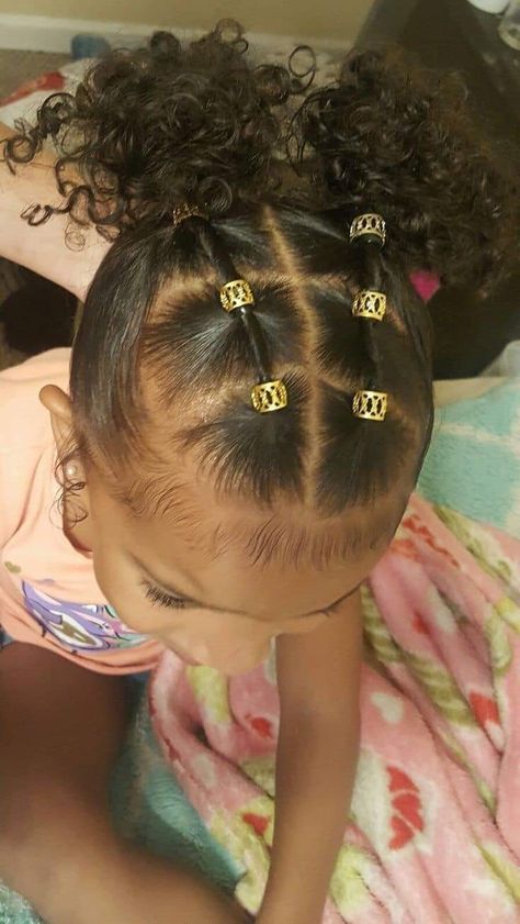 Kids Easter Hairstyles Black, Ruberband Hairstyle Black Kids, Curly Hairstyles For Baby Girl, Island Hair Styles, Hairstyles For Little Mixed Girls Easy, Curly Hairstyle For Kids, Kid Hairstyles Girls Easy, Hairstyles For Mixed Girls Kids Easy, Little Mixed Girl Hairstyles Easy