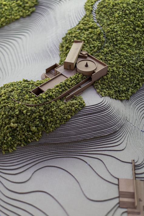 tadao ando debuts solo exhibition at museum SAN in south korea Tadao Ando Museum, Tadao Ando Architecture, Landscape Model, Tadao Ando, Japanese Architect, Arch Model, Kitchen Shower, Exposed Concrete, Architecture Design Concept