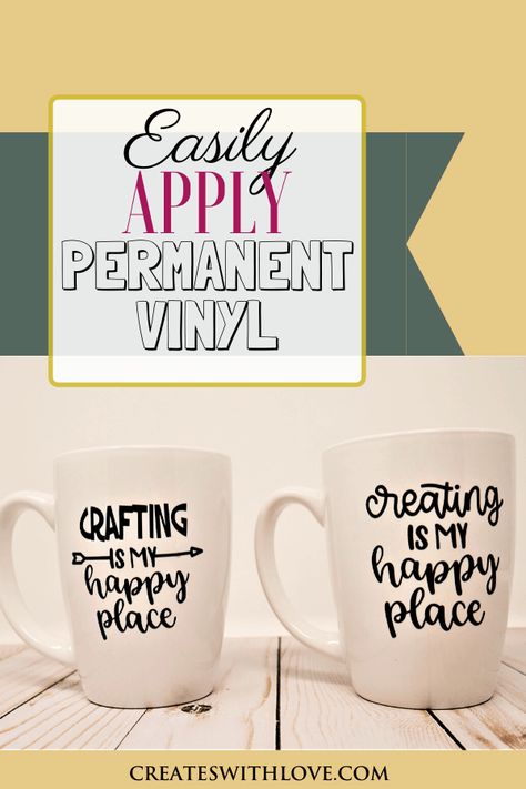 Permanent Vinyl Projects, Cricut Monogram, Diy Vinyl, Personalized Coffee Mugs, Diy Cricut, Soup Mugs, Vinyl Paper, Cricut Tutorials, Cricut Creations