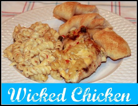 Wicked Chicken Wicked Chicken, Please Stay, Recipe Roundup, Dessert Appetizers, Poultry Recipes, Chicken Pasta, Easy Chicken Recipes, Other Recipes, Main Dish Recipes