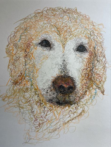 Colored pencil scumbling Scumbling Art, Colored Pencil, Colored Pencils, Golden Retriever, Pencil, Paint, Quick Saves, Color, Art