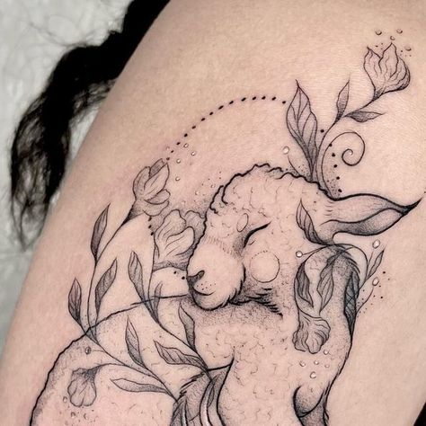 Lamb Chop Tattoo, Year Of The Sheep Tattoo, Black Lamb Tattoo, Sacrificial Lamb Tattoo, Sheep Skull Tattoo, Cute Sheep Tattoo, Lamb Tattoo Christian, Lost Sheep Tattoo, Lamb Of God Tattoo