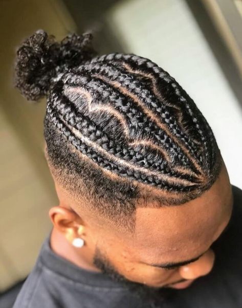 Braid Men, Worst Hairstyles, Worst Haircuts, Man Braid, Amazing Braids, Braids Bun, Hottest Haircuts, Bun Braid, Braids With Fade