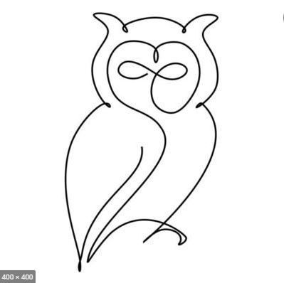 Owl Line Drawing, Owl Drawing, Wire Knitting, Wire Wall Art, Knitted Wire, Owls Drawing, Continuous Line Drawing, Leather Carving, Doodle Art Designs