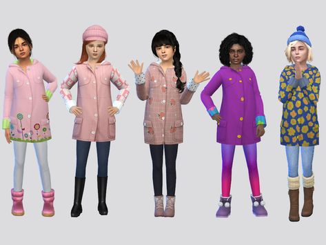 Sims 4 Raincoat Cc, Sims 4 Clothing Sets, Sims Clothes, Sims 4 Children, Sims 4 Dresses, Raincoat Jacket, Sims4 Cc, December 2024, Sims 4 Game