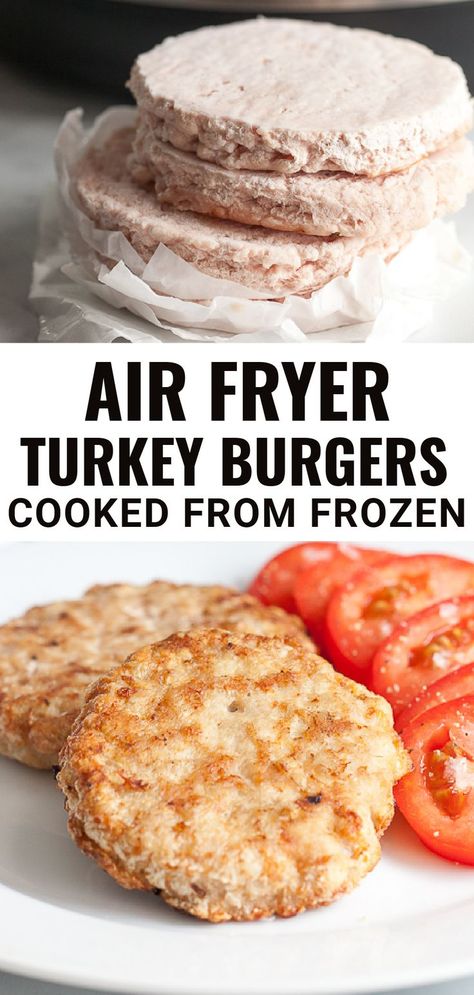 Quick and Easy Juicy Keto Air Fryer Frozen Turkey Burgers. Turkey Burgers In Air Fryer, Best Juicy Turkey Recipe, Burgers In Air Fryer, Cooking A Frozen Turkey, Juicy Turkey Recipe, Reheat Turkey, Air Fryer Turkey, Easy Whole 30 Recipes, Air Fryer Cooking Times