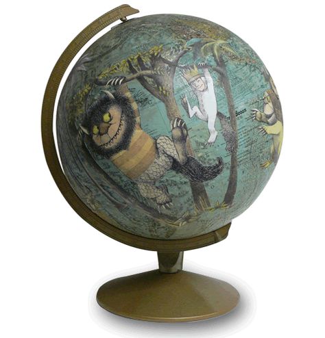 Where the Wild Things Are Globe Projects, Reading Boards, Old Globe, Globe Vintage, Small Crafts, Recycled Books, Globe Art, Small People, A Globe