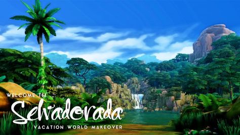 Simsational designs: Welcome To Selvadorada – Vacation World Makeover • Sims 4 Downloads Sims 4 Selvadorada, Sims Lots, The Sims 4 Lots, Castle Estate, The Sims 4 Packs, Jungle Adventure, Sims 4 Mods Clothes, Grand Homes, Sims 4 Build