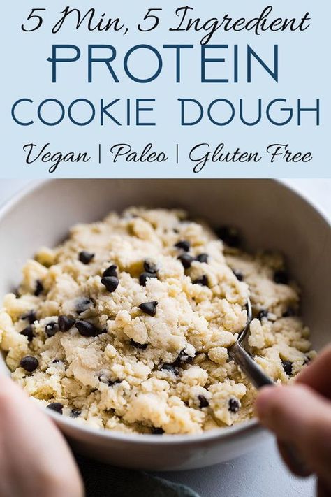 Protein Powder Cookie Dough, Protein Cookie Dough Recipe, Cookie Dough Vegan, Protein Powder Cookies, Low Calorie Cookies, Healthiest Protein Powder, High Protein Cookies, Paleo Snack, Protein Cookie Dough