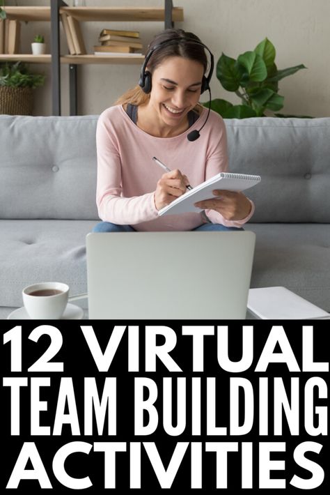 12 Virtual Team Building Activities and Games to Boost Morale Group Team Building Activities, Work Team Building Activities, Team Building Icebreakers, Name Games For Kids, Teamwork Games, Work Team Building, Corporate Team Building Activities, Virtual Team Building, Fun Team Building Activities