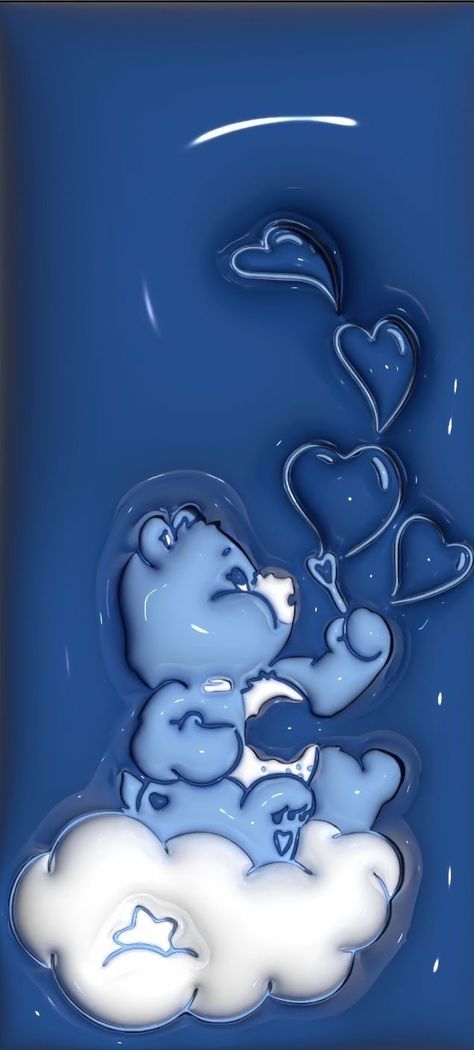 The Care Bears Wallpaper, 3d Care Bear Wallpaper, Wallpaper Backgrounds Care Bears, Trippy Care Bear Art, 3d Wallpaper Glossy, Blue Inflated Wallpaper, Care Bear Iphone Wallpaper, Care Bears Grumpy Bear Wallpaper, Carebear Wallpaper Iphone