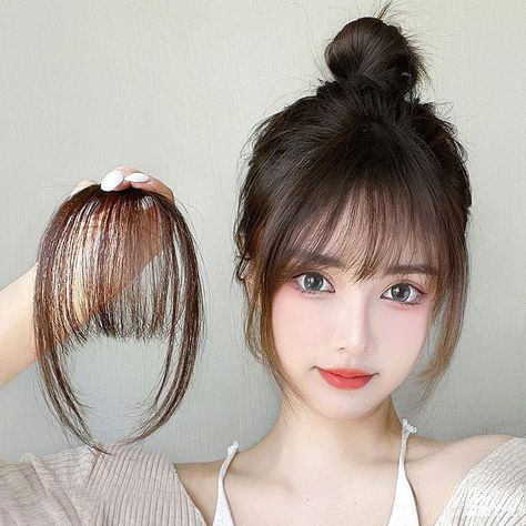 Fake Fringe, Bangs Extensions, Clip In Bangs, Fake Bangs, Air Bangs, Hair Photography, Fringe Bangs, Hair Styling Tools, Fake Hair