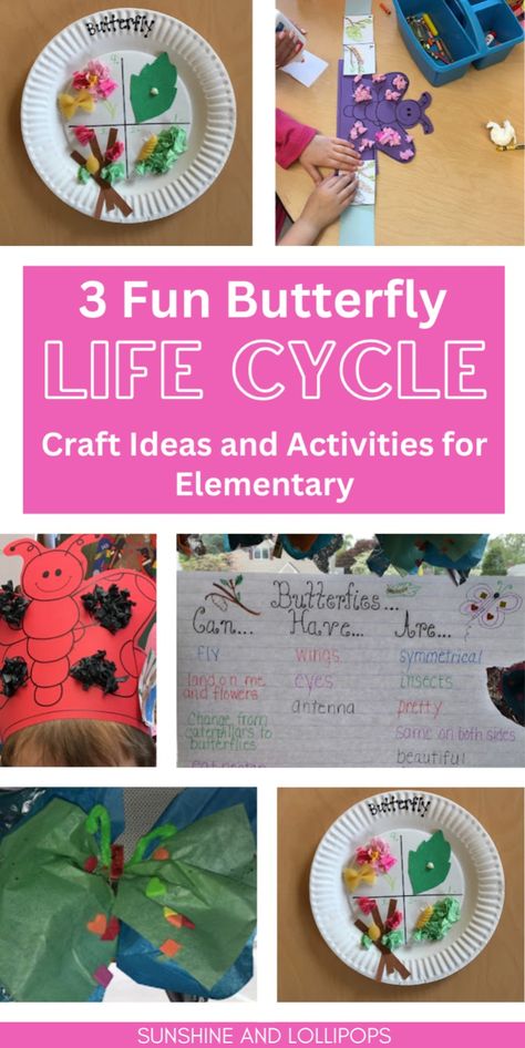 Looking for an easy DIY butterfly life cycle craft to do this spring? Check out this easy paper craft that focuses on the life cycle of a butterfly. This is perfect for a spring bulletin board idea and great way to add to your butterfly life cycle science lesson plans. For step by step instructions read it here! Easy Diy Butterfly, Craft For Spring, Butterfly Life Cycle Craft, Science Life Cycles, Life Cycle Of A Butterfly, Cycle Of A Butterfly, Life Cycle Craft, Spring Bulletin, Crafts Spring