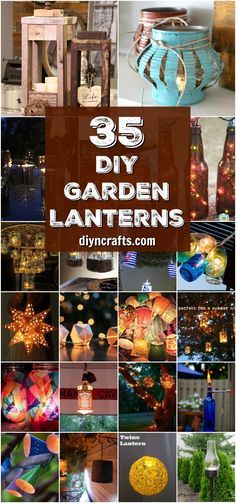 35 Luminous Garden Lantern Ideas To Brighten Up Your Outdoors Twine Lanterns, Solaire Diy, Solar Light Crafts, Garden Lantern, Lantern Ideas, Garden Wallpaper, Garden Lanterns, Outdoor Crafts, Diy Lanterns