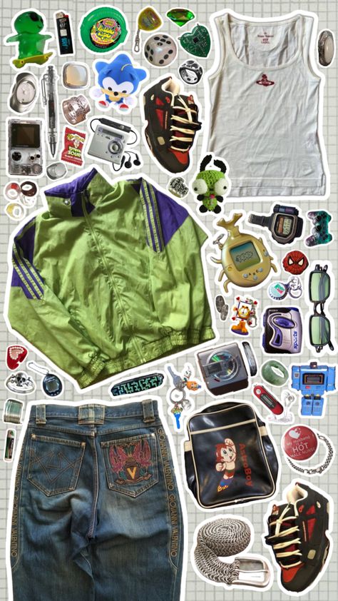 #mecore #tamagotchi #omarapollo #fashion #outfitinspo #styleinspo #y2k #90s #ootd #style #visionboard #y2kaesthetic #aesthetic #pinterest #fyp #fashionaesthetic #fashioninspo #kidcore #nostalgia Outfit Vision Board, 90s Ootd, Aesthetic Pinterest, Kid Core, Ootd Style, Y2k 90s, Y2k Aesthetic, Design Inspo, Aesthetic Clothes