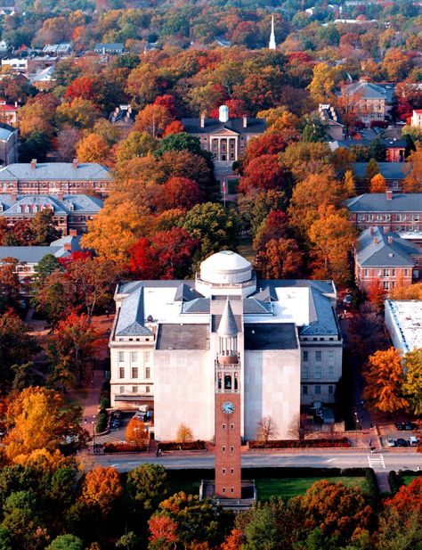 UNC campus - fall. Okay, so I'm biased because I went there, I teach there and I set my book "Ring of Fire" in a fictionalized version of there. But isn't it gorgeous? Unc Campus, North Carolina Colleges, North Carolina Chapel Hill, North Campus, Chapel Hill North Carolina, Semester Abroad, Unc Chapel Hill, Queen's University, Tar Heel