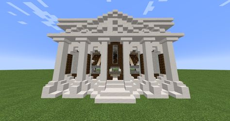 Castle Blueprints, Minecraft Castle Blueprints, Minecraft City Buildings, Mc Builds, Minecraft Castle, Banks Building, Minecraft City, Minecraft Inspo, Minecraft Decorations