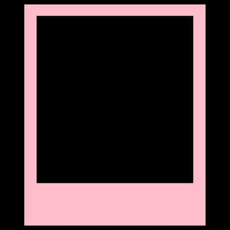 Pink Polaroid Frame, Pink Polaroid, Frame Ribbon, Bts Sticker, Pink Stickers, Pretty Wallpaper Ipad, Polaroid Template, Scrapbook Frames, Polaroid Frame