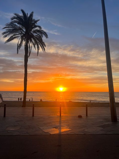 Sunrise, sun, Barcelona, spain, Beach, Barceloneta Beach Barceloneta Beach, Sunrise Photography, Europe Destinations, Beach Girl, Barcelona