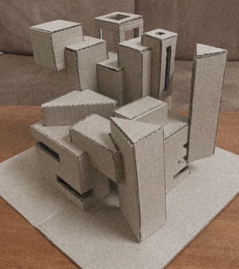 3d Cluster Composition, Cube Composition Architecture, 3d Composition Architecture, Architecture Model Trees, Cubes Architecture, Form Architecture, Pattern Design Drawing, Floating Architecture, Architectural Design Studio