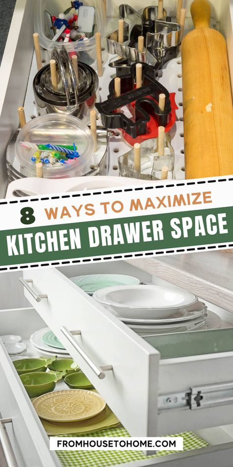 Build A Spice Rack, Drawer Spice Rack, Diy Drawer Dividers, Diy Drawer Organizer, Easy Home Organization, Kitchen Drawer Organizer, Diy Spice Rack, Kitchen Drawer Organizers, Utensil Drawer Organization