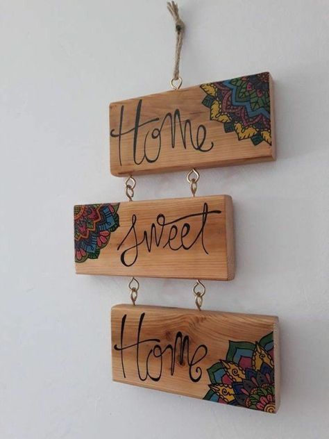 Wood Scraps, Diy Wood Signs, Wood Burning Art, Diy Crafts For Home Decor, Diy Signs, Wooden Art, Wooden Crafts, Diy Home Crafts, Diy Crafts To Sell