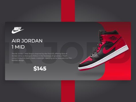 Banner Design For Nike on Behance Nike Shoes Banner, Nike Shoes Poster, Nike Post, Shoes Banner Design, Nike Banner, Hero Banner, Sneaker Displays, Ui Ux Website, Sneaker Website