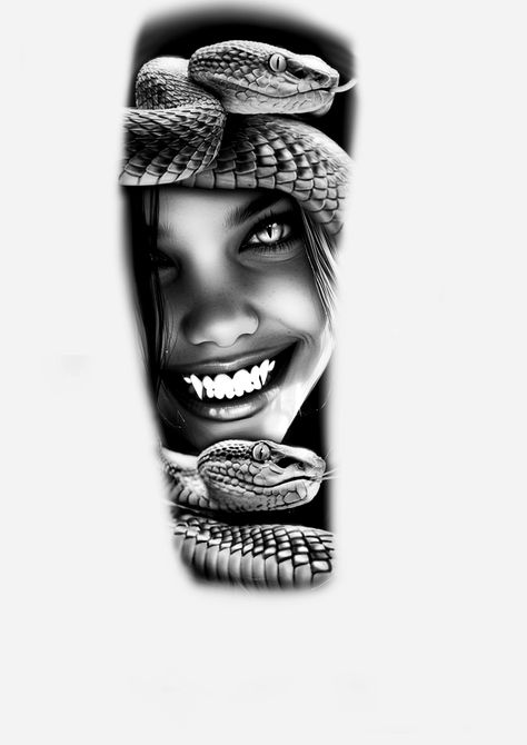 Realism Snake Tattoo, Dove Tattoo Design, Medusa Tattoo Design, Cherub Tattoo, Egypt Tattoo, Lowrider Art, Snake Tattoo Design, Sick Designs, Fire Tattoo