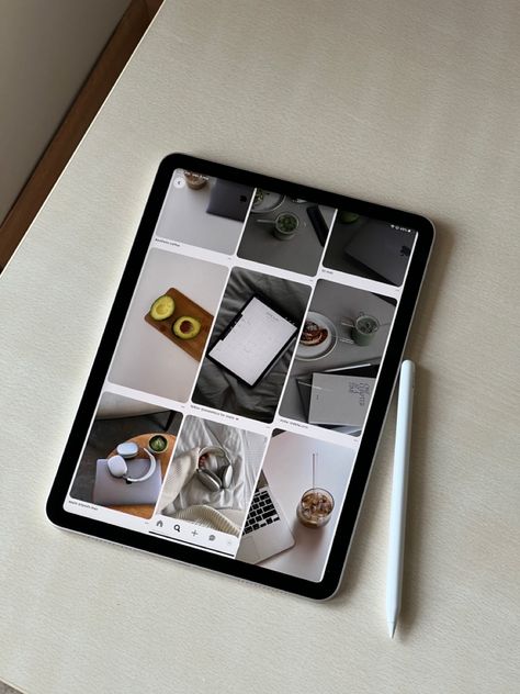 Apple Tablet Aesthetic, Ipad Flatlay, Apple Wishlist, Ipad Productivity, Tablet Aesthetic, Apple Aesthetic, Ipad Kid, 2023 Planner, Earth Tone Wall Art