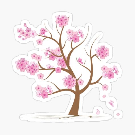 Get my art printed on awesome products. Support me at Redbubble #RBandME: https://www.redbubble.com/i/sticker/Cherry-Blossoms-After-Winter-winter-cherry-by-martindohnal/64977404.EJUG5?asc=u Cricut Japanese Cherry Blossoms, Sakura Stickers Printable, Snow Cherry Blossom, Cherry Blossom After Winter, Cherry Blossom Sticker Printable, Cherry Blossom Sticker, Cherry Sticker, Cherry Blossoms After Winter, Shadow Box Art