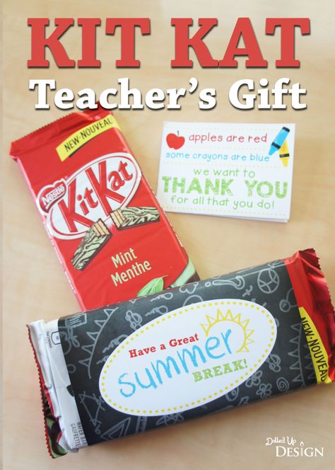 Kit Kat Teacher’s Gift Kit Kat Teacher Gift, Consumable Gifts, Teacher Wallpaper, Book Cover Diy, Teachers Gifts, Something Nice, End Of School Year, Best Gift Ideas, Gift Kit