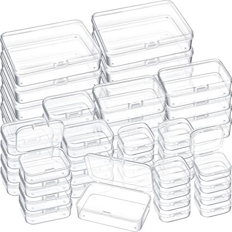 Mini Organizer, Plastic Storage Containers, Small Storage Containers, Small Plastic Containers, Plastic Containers With Lids, Pill Container, Plastic Container Storage, Bead Storage, Plastic Box Storage