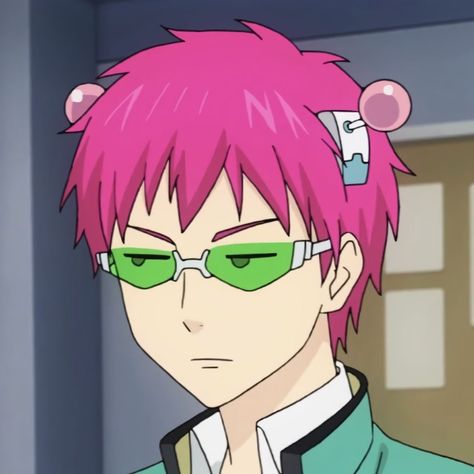 Saiki K, Saiki Kusuo, An Anime, Pink Hair, Anime Character, Green, Anime, Hair, Pink