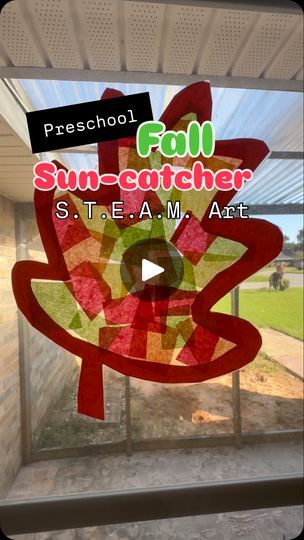 444 reactions · 169 shares | 🍂🍁 Fall is the perfect time for fun, hands-on learning! Today, I’m showing you how to make easy leaf sun catchers with contact paper and tissue paper—an ideal STEAM activity for preschoolers! 🌞 

Not only are these sun catchers a great way to teach kids about fall leaves, but they also introduce them to sun science and the concept of opacity, helping them understand how light passes through different materials. 🧠✨

Incorporating STEAM concepts into early childhood education is so important because it encourages creativity, critical thinking, and problem-solving skills, all while having fun! Preschoolers are natural explorers, and activities like this help them connect science and art in a playful way.

👉 Follow me @earlybluebirdedu for more fall-themed act Sun Science, Kids Exercise, Steam Activity, Activity For Preschoolers, Steam Activities, Autumn Crafts, Teach Kids, Autumn 2024, Easter Chicks