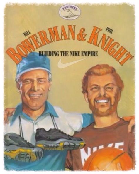 Bill Bowerman and Phil Knight, co-founders of Nike. (Building the Nike Empire book cover - author Keith E. Greenberg) @nike #nike #founders #history #sportsclothes #sports #fitness #fit #sportshepherd #whatdoyouplayin @sportshepherd Bill Bowerman, Phil Knight, Co Founder, Sport Outfits, Google Images, Fun Sports, Life Is Good, Nike Air, Baseball Cards