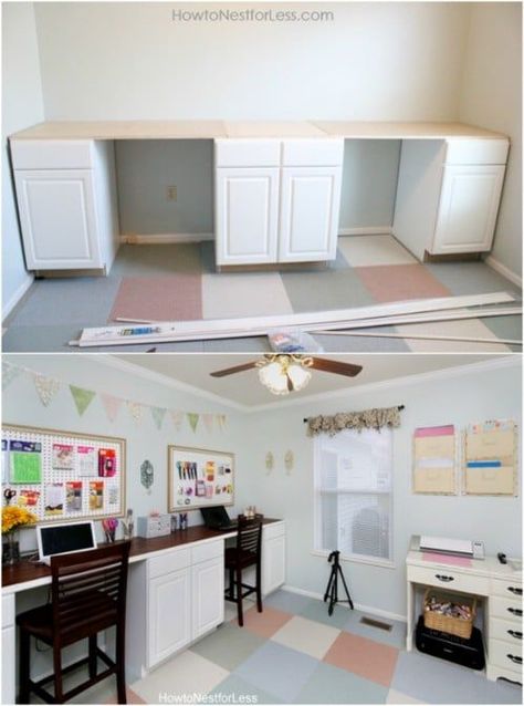 10 Fabulous Repurpose Ideas For Old Kitchen Cabinets #diy #repurpose #upcycle #reuse #crafts #projects Small Kitchen Desk, Kitchen Cabinet Desk, Built In Kitchen Desk, Kitchen Cabinets Repurposed, Desk In Kitchen, Desk Area Ideas, Kitchen Desk Ideas, Kitchen Desk Organization, Kitchen Desk Area