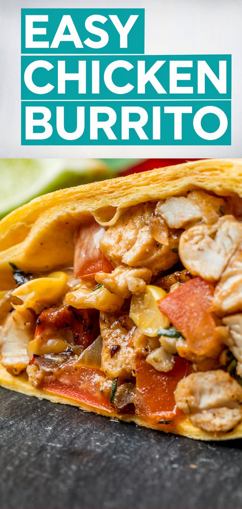 This Easy Chicken Burrito Recipe features tender shredded chicken and all your favorite burrito fillings. Plus, it's perfect for meal prep and freezer-friendly! Chicken Burrito Recipe, Shredded Chicken Burrito, Burrito Recipe Chicken, Frozen Burritos, Burrito Recipe, Chicken Burrito, Chicken Fajita, Chicken Burritos, Chinese Chicken